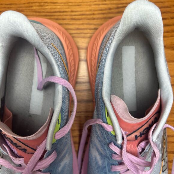 Hoka One One Mach 6 Women's Size 9.5B Running Shoes Gray Pink - Picture 9 of 9